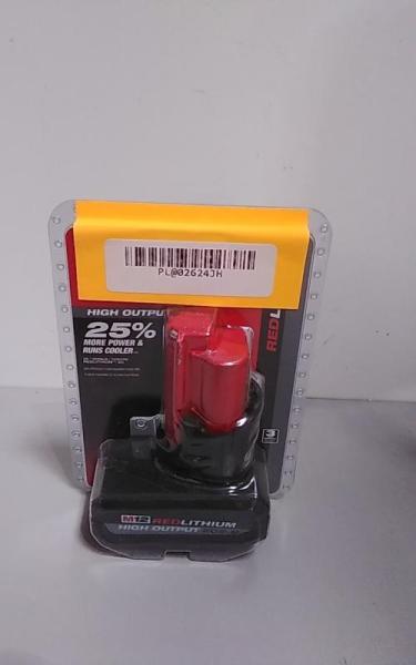 Milwaukee M12 12-Volt Lithium-Ion XC High Output 5.0 Ah Battery Pack - MSRP $129