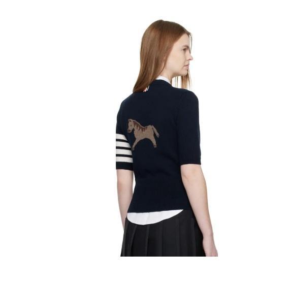 Thom Browne, LNY Jersey Intarsia SS TEE, Wool Classic Fit - Original MSRP $1,350