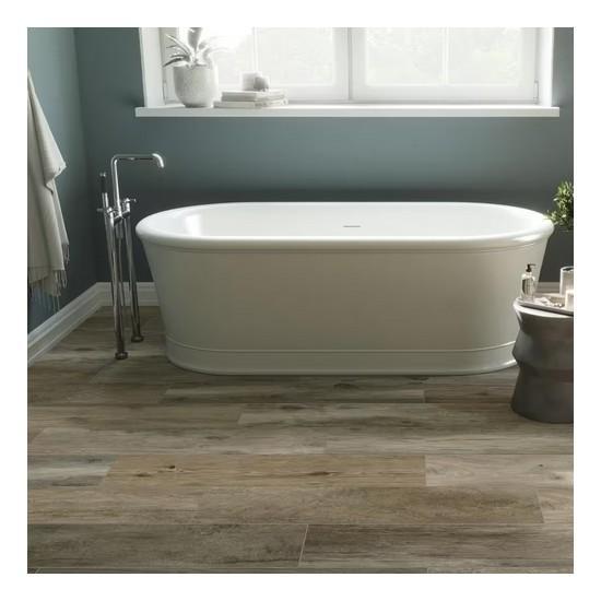 Corso Italia Selva Ash Matte 8 in. x 40 in. Wood Look Porcelain Floor and Wall Tile - Est Retail $2,102