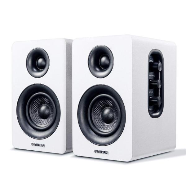 PC - Sanyun SW208 3" Active Bluetooth 5.0 Bookshelf Speakers, Maison d'Hermine 13.5in Laptop Sleeve Bag - MSRP $4,367