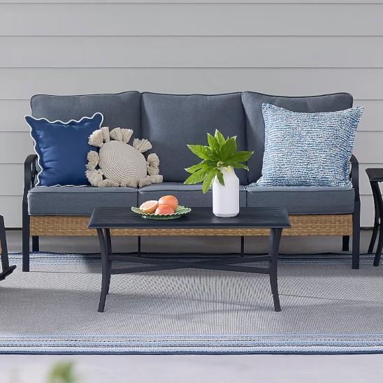Kenwood 2-Piece Patio Conversation Set, Style Selections Rocking Chair, Brightwood Closet Shelving System - MSRP $2,156