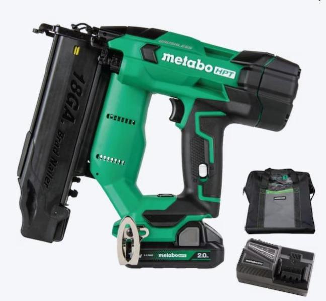Metabo HPT MultiVolt 2in 18-Gauge Cordless Straight Brad Nailer, Graco TrueCoat 360 Airless Paint Sprayer - MSRP $2,813