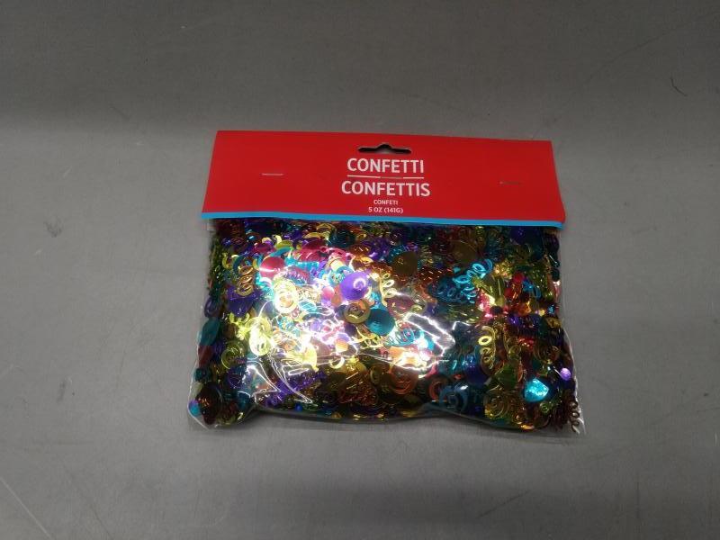 Amscan Metallic Birthday Party Confetti - MSRP $1,995