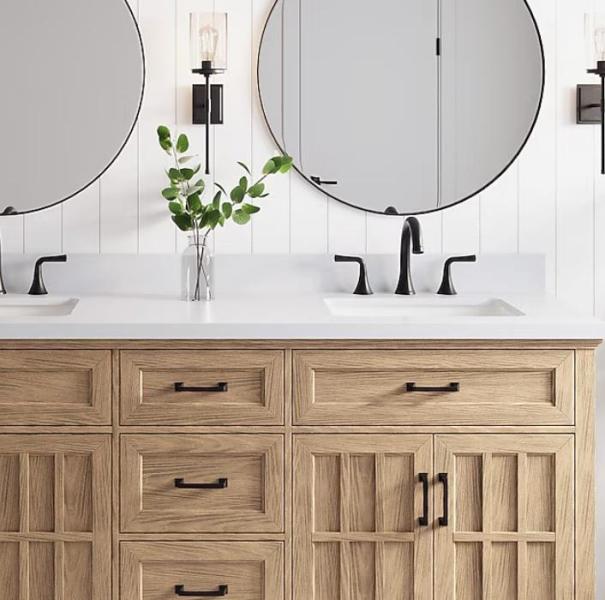 Allen+Roth Cantrell 72" Undermount Double Sink Bathroom Vanity, Kobalt 40V 21" Battery Propell-Walk Mower - MSRP $2,745