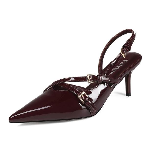 Shoes - Volrina Slingback Pointed-Toe Kitten Heels, AHUSIR Wide Walking Shoes, Hawkwell Cowgirl Boots - MSRP $22,380