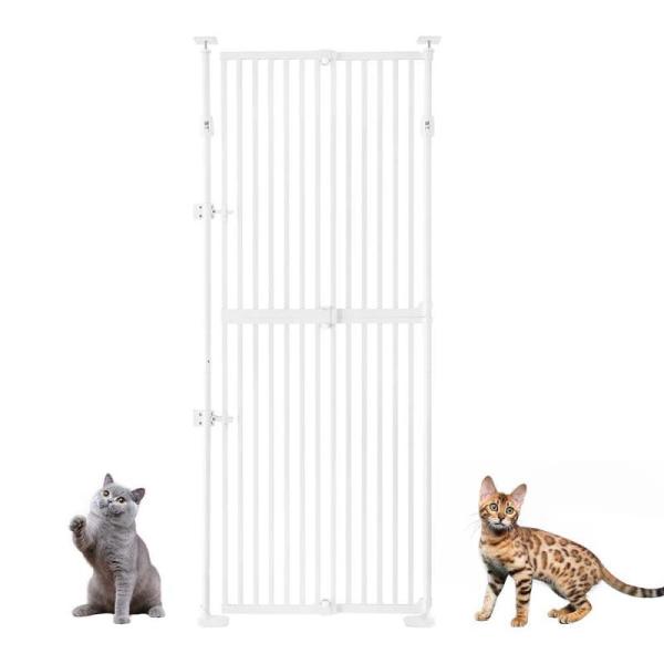 Pet Products - Unipaws 75"H Cat Safety Gate & Aizami Desk Under-Table Cat Hammocks - MSRP $2,609