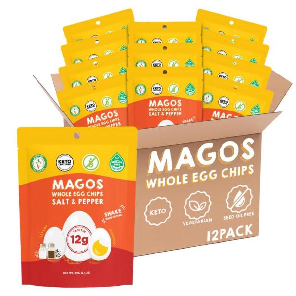 Grocery - Magos Egg Chips Salt & Pepper Snack, YUHO Organic Konjac Shirataki 10pk Fettuccine Noodles - MSRP $3,259