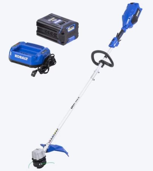 Kobalt 80V 16in Straight Shaft Battery String Trimmer, Harbor Breeze Mazon 44in LED Ceiling Fan, RELIABILT -MSRP $2,440