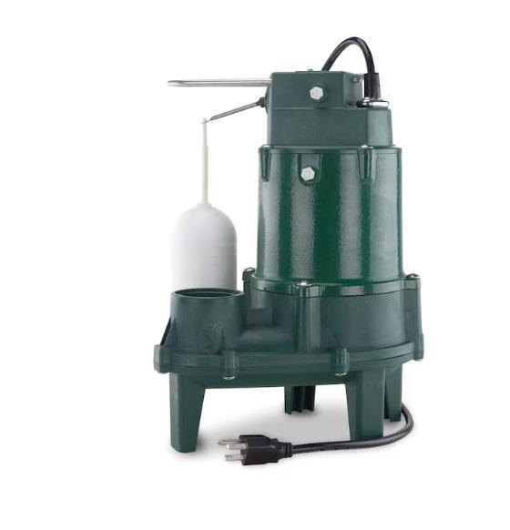 Zoeller 1/2HP 115V 103gal Cast Iron Sewage Sump Pump, EGO POWER+ 56V Cordless Battery Trimmer/Blower Combo -MSRP $4,239