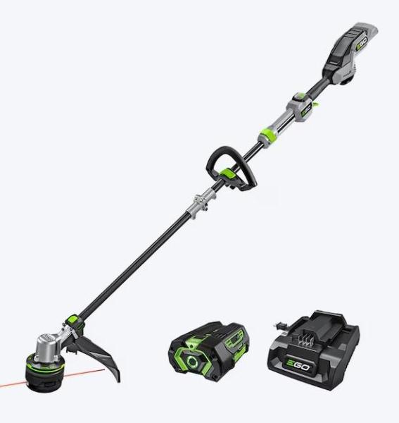 EGO POWER+ POWERLOAD 56V 16in Telescopic Shaft Battery String Trimmer, Leaf Blower, Utilitech Bathroom Fan -MSRP $4,193