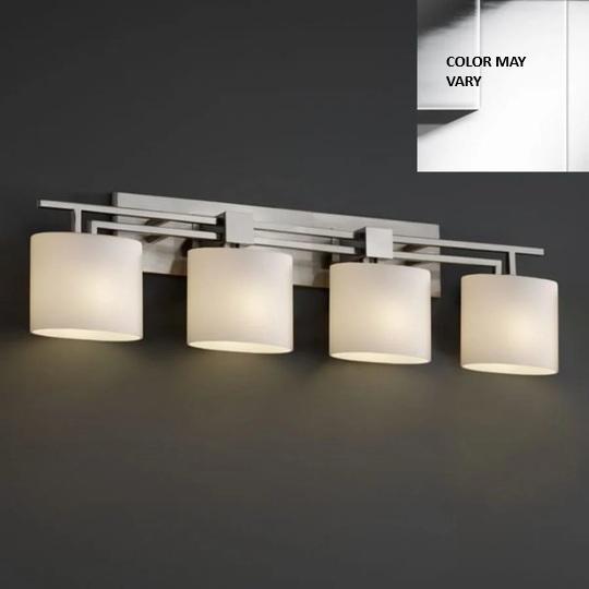Justice Design Group FSN-8704-30-OPAL-NCKL Bathroom Vanity Light - MSRP $498