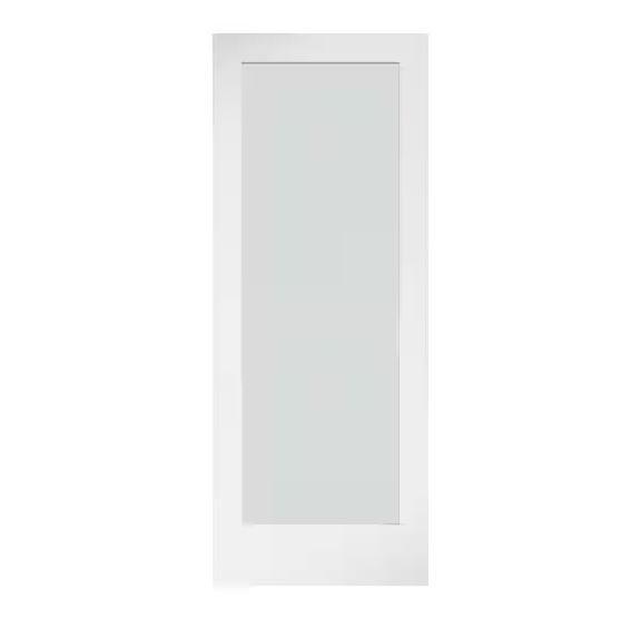 Doors & Windows - eightdoors 30"x80"x1-3/8" & 24inx80"1-3/8" 1-Lite Solid Core Frosted Glass Doors - Est Retail $3,195