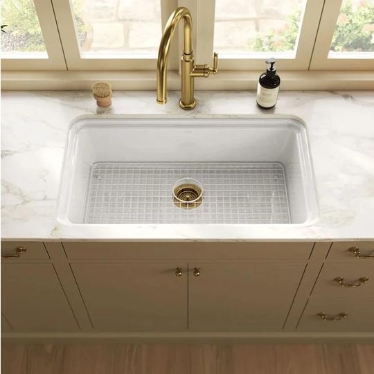Kohler K-36254-0 Fireclay Kitchen Sink - MSRP $1,122