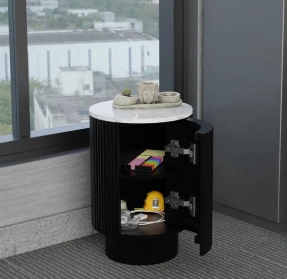 Furniture - Bensinger Athena End Table, Step2 White Vero Plastic In-Pool Side Table, 3pc Faux Fur Bench - MSRP $1,669