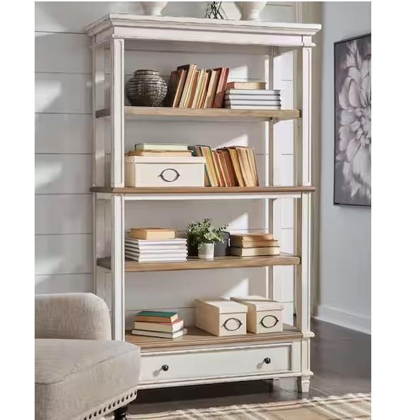 Home Decor - Signature DESIGN BY ASHLEY Realyn 75in Bookcase, Nathan James, Linon Home Decor - Est Retail $1,774
