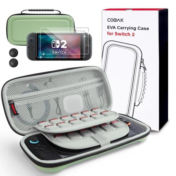 Video Games - CoBak Nintendo Switch 2 Lg Capacity Carrying Cases, JDGPOKOO NS2 Dockable Clear Cases - MSRP $3,358