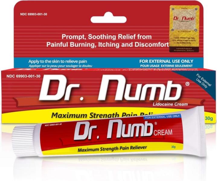 Drugstore - Dr. Numb NumbSkin Numbing Cream, Now Foods Super Enzyme Capsules, TheraTears Eye Drops - MSRP $1,308
