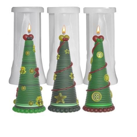 General Merchandise - Silicone Candle Mold, 3 Pieces, Christmas Molds, Selfadhesive Stickers - MSRP $2,596