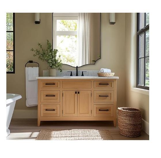 ANDY STAR 30x40in Matte Black Mirror, Foresland 36Wx11Dx30H Metal Planter Box, Garden Hose Reel, Rug - MSRP $1,489