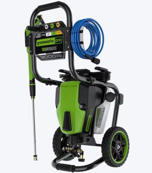 Greenworks 3000PSI Cold Electric Pressure Washer, Kobalt XTR 24V Variable Speed Brushless Impact Wrench - MSRP $5,090