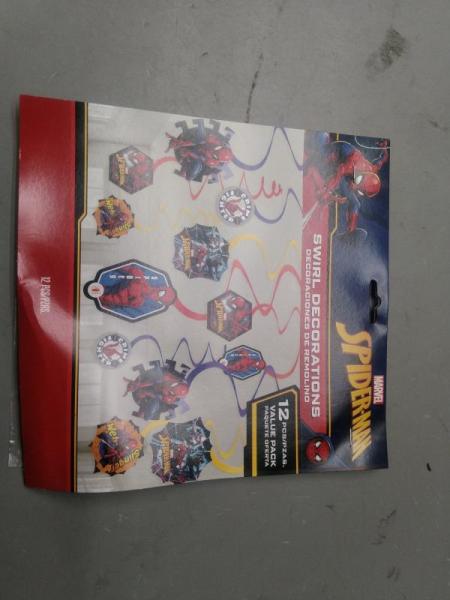 General Merchandise- American Greetings Amscan Spider-Man Decorations - MSRP $2,173