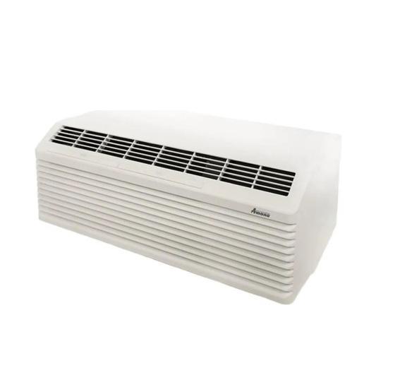 Five  Amana PTH Series 15,000 TU 5kW Electric Heat Pump Packaged Terminal Air Conditioners - MSRP $5,944