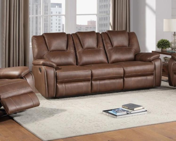 Furniture - Amyjo 83.5'' Upholstered Reclining Sofa, Edilmar 83.1''W Contemporary Reclining Sofa, Desk- MSRP $1,846