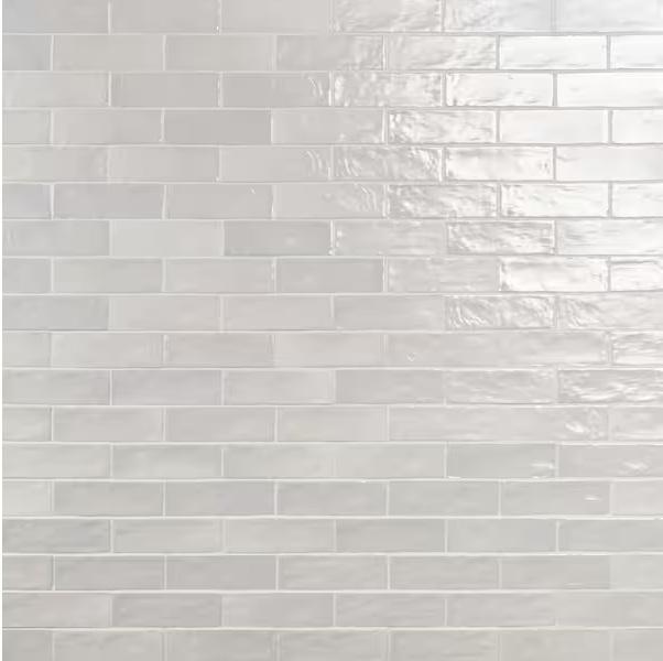 Pallet of Ivy Hill Tile Amagansett Gin White 3inx8in Mixed Finish Ceramic Subway Wall Tiles - Est Retail $2,743