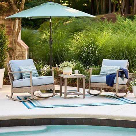 Home Improvement - allen + roth Rocking Patio Seating, Style Selections Vanities, Pit Boss Electric Smoker- MSRP $2,300
