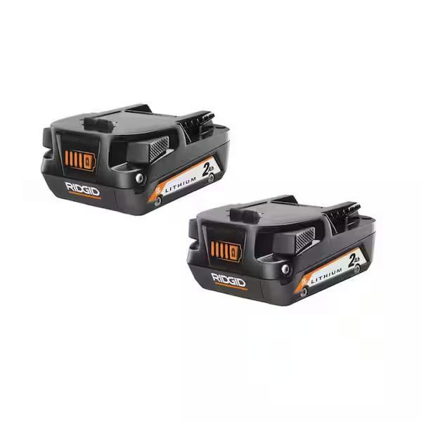 Ridgid AC8400802P 18V Compact Lithium-Ion Battery ( 2-Pack) - MSRP $119