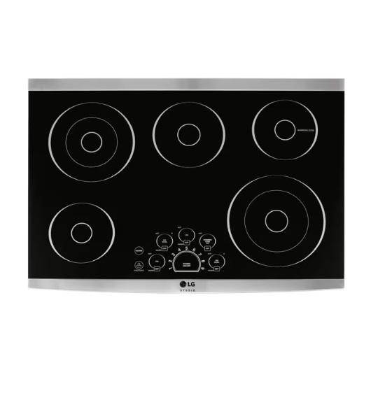 LG STUDIO 30” Electric Cooktop, LSCE305ST - MSRP $989