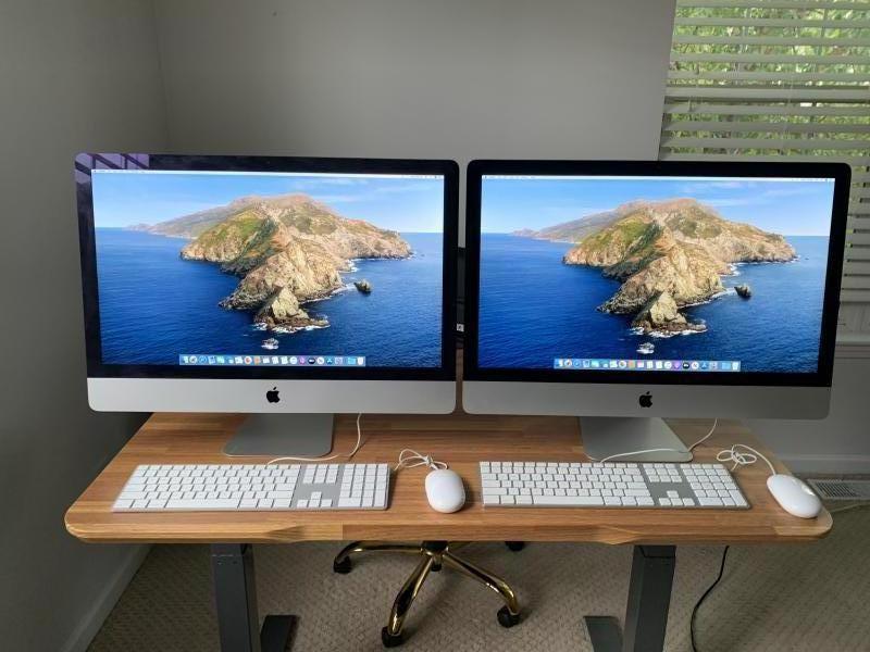 (2) Apple iMac 27 inch Desktop A1419 EMC 2639 i5 Tested & Functional