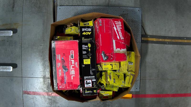 Tools - Milwaukee 14in 15Amp Abrasive Cut-Off Machine, 18V 16in Cordless String Trimmer Kit, RYOBI - Est Retail $6,104