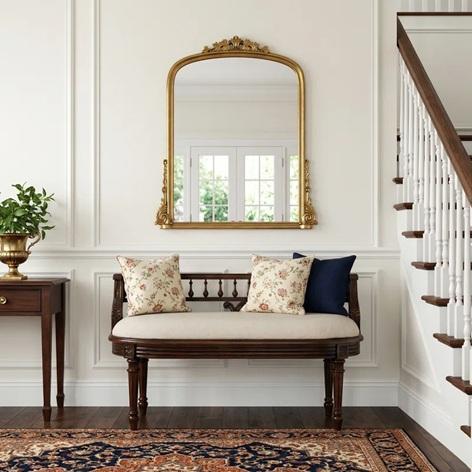 TRUCKLOAD - Furniture - Amance Bench, Ashleen Boucle Accent Chair, Mels Coffee Table, Abagail Chandelier - MSRP $79,38