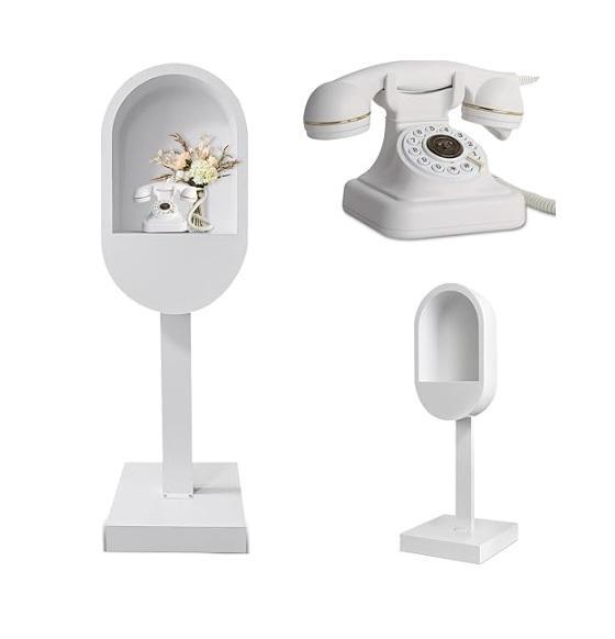 ROOMEDAL Audio Guest Book Phone Booth Stand, Shark UZ565H Pro Cordless Vacuum, 6ft Lighted Birch Tree - MSRP $1,542