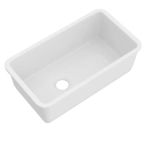 Rohl 6497-00 Fireclay Kitchen Sink - MSRP $1,064