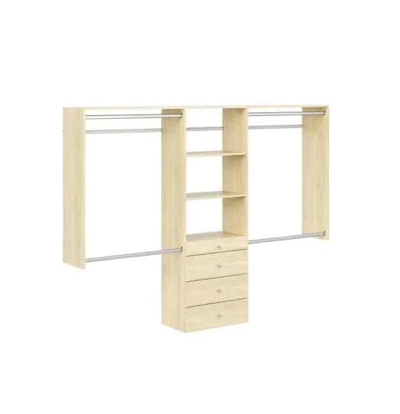 Flooring & Rugs - Closet Evolution Ultimate 60inW-96inW Harvest Grain Wood Closet Systems & More - Est Retail $1,512