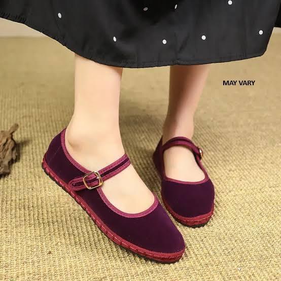 General Merchandise - Velvet Women Ballet Flats, Soft Leather Fabric, Sports Shoes - MSRP $1,294