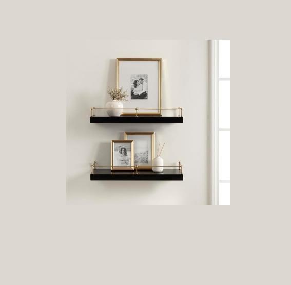 Kate & Laurel Havina Modern Natural Floating Shelves, E-Z UP Food Booth Sidewall Kit, GarveeHome Table Set -MSRP $1,888