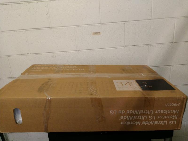 C Grade - LG 34" Monitor, Curved, 2560X1080, 21:9 IPS, HDMI 1.4, DP 1.4, USB-Type-C - MSRP $355