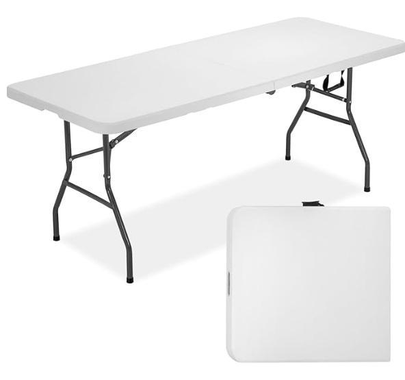FDW 6ft Outdoor Fold-Dining Table, SWISSGEAR Sion Soft Side Expandable Spinner Luggage, LawnMaster Mower - MSRP $1,597