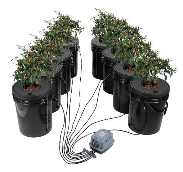 VEVOR DWC 5gal/8 Bucket Hydroponic System, Westinghouse 16" 15Amp 2n1 Electric Dethatcher & Scarifier - MSRP $1,432