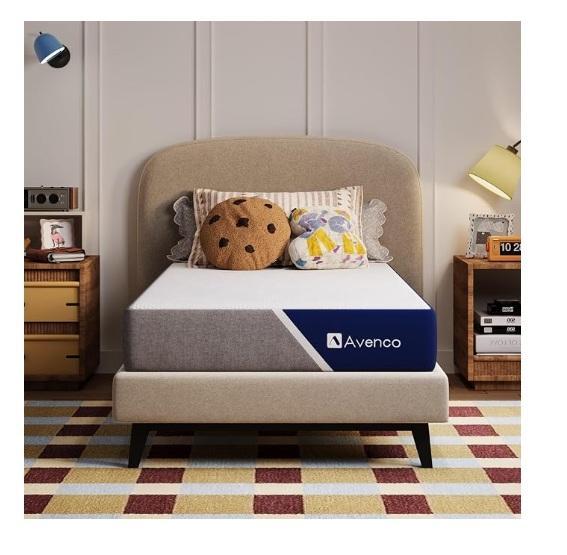 Avenco 8in Queen Open Cell Foam Mattress, Farberware 1.6cu.ft Countertop Microwave Oven, Tile Cutter - MSRP $1,306