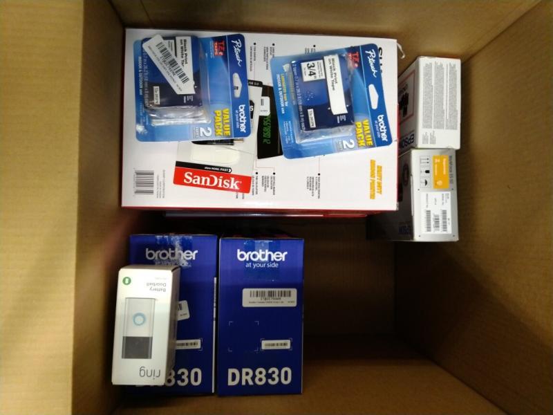 Electronics - Epson Color Scanner, Brother Drum Unit, Ring Battery Video Doorbell - MSRP $2,798