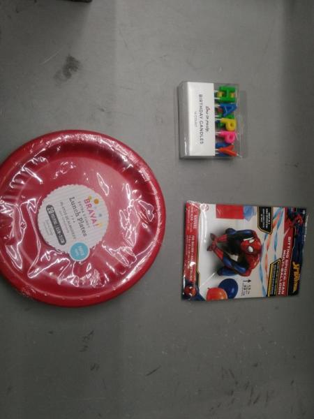 General Merchandise- Time To Party Happy Birthday Candles, Loftus International Balloons - MSRP $2,273