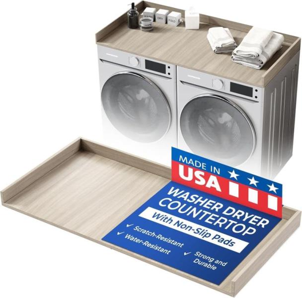 Home - OfficeSimpli Washer Dryer Countertop, Djar Painting Set, Realead Faux Olive Tree - MSRP $17,080