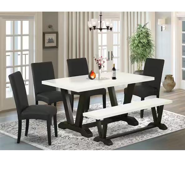 Home Decor - East West Furniture 6pc Dining Table, Harper & Bright Designs, Nearly Natural - Est Retail $2,662