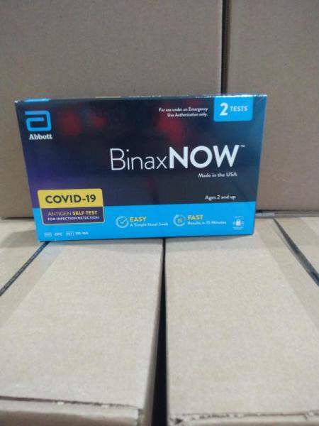 Health & Beauty- BinaxNOW COVID-19 Antigen Self Test, 2 ct. - MSRP $1,071