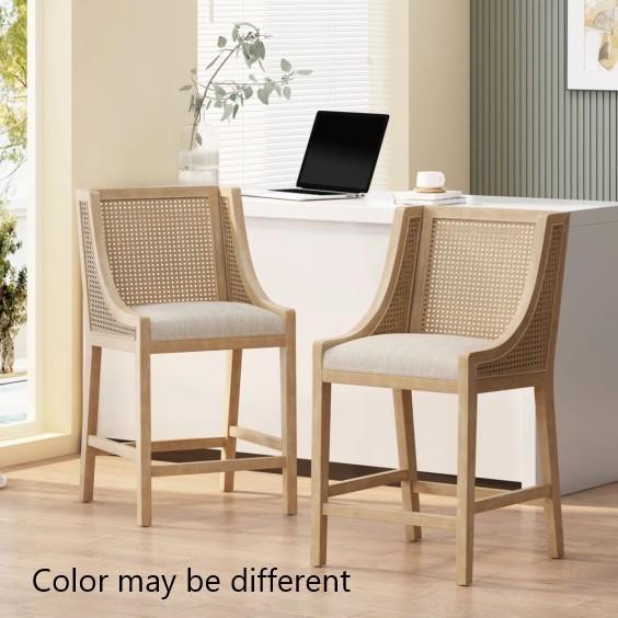 Furniture - Lonny Counter Stool, 6 Tier Corner Bookcase, Bella Upholstered Headboard - MSRP $2,237