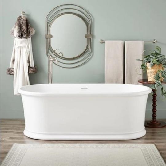 Signature Hardware SHHAFSO6632AWH Soaking Bathtub - MSRP $2,509
